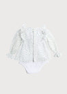 Bodysuit with Floral Blouse Over Bodysuit in French Blue (3mths-2yrs) Blouses  from Pepa London