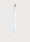 Light Check Dummy Clip in Baby Blue Accessories  from Pepa London