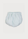Light Striped Button Fastening Bloomers in Green (3mths-2yrs) Bloomers  from Pepa London