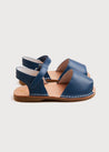 Open Toe Leather Sandals in Blue (17-30EU) Shoes  from Pepa London