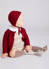 Check Print Romper in Beige (6mths-2yrs) Rompers  from Pepa London