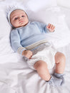 Newborn Dot Print Bloomer in Light Blue (0-12mths) - Bloomers - PEPA AND CO vimeo_692210181
