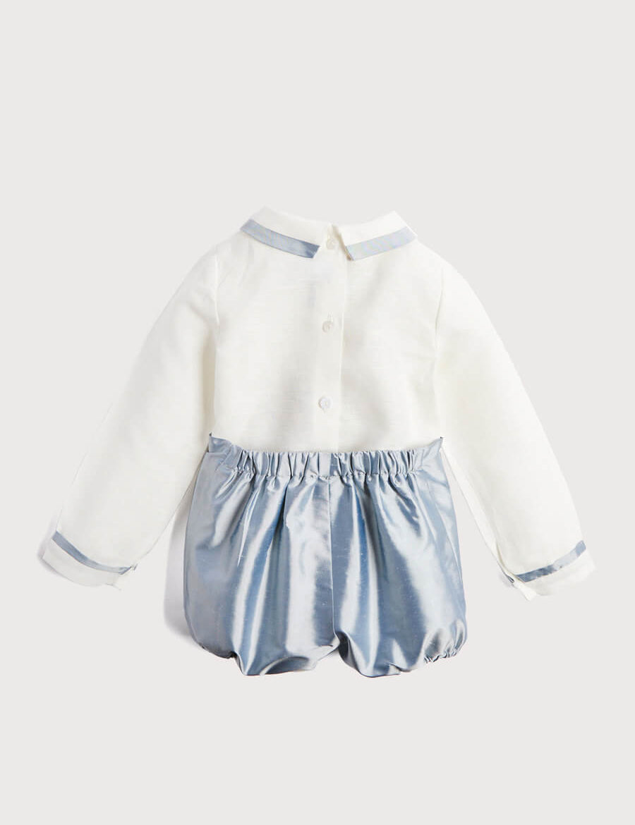 Blue Silk Celebration Set (3mths-4yrs) Sets from Pepa London