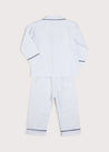 Striped Chest Pocket Pyjamas in Blue (12mths-10yrs) Nightwear  from Pepa London