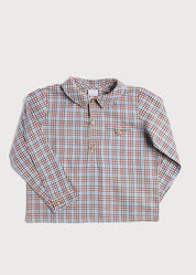 Polo Collar Long Sleeve Shirt in Multicolored (12mths-10yrs) Shirts  from Pepa London
