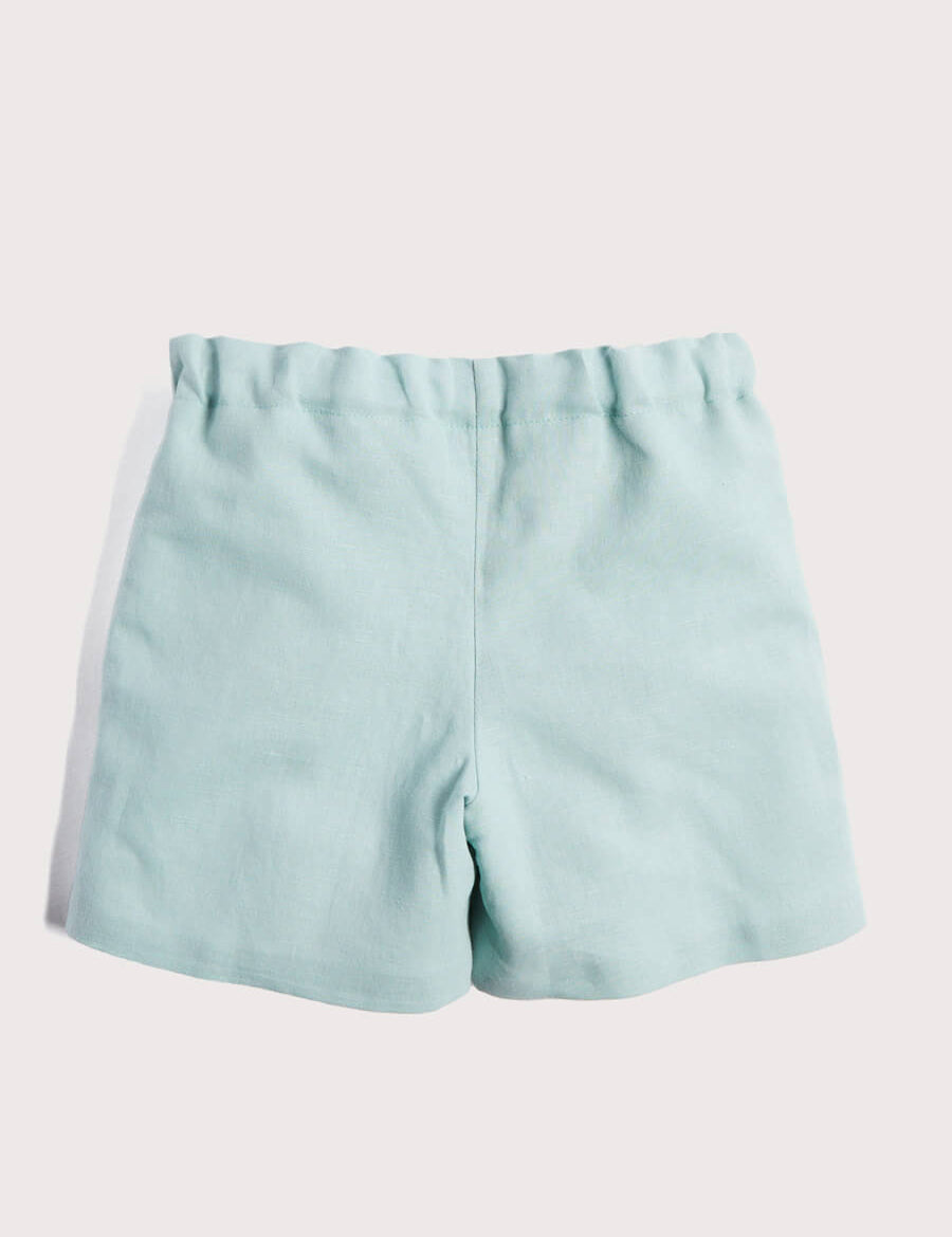 Boys Celebration Shorts Teal (4-10yrs) Shorts  from Pepa London