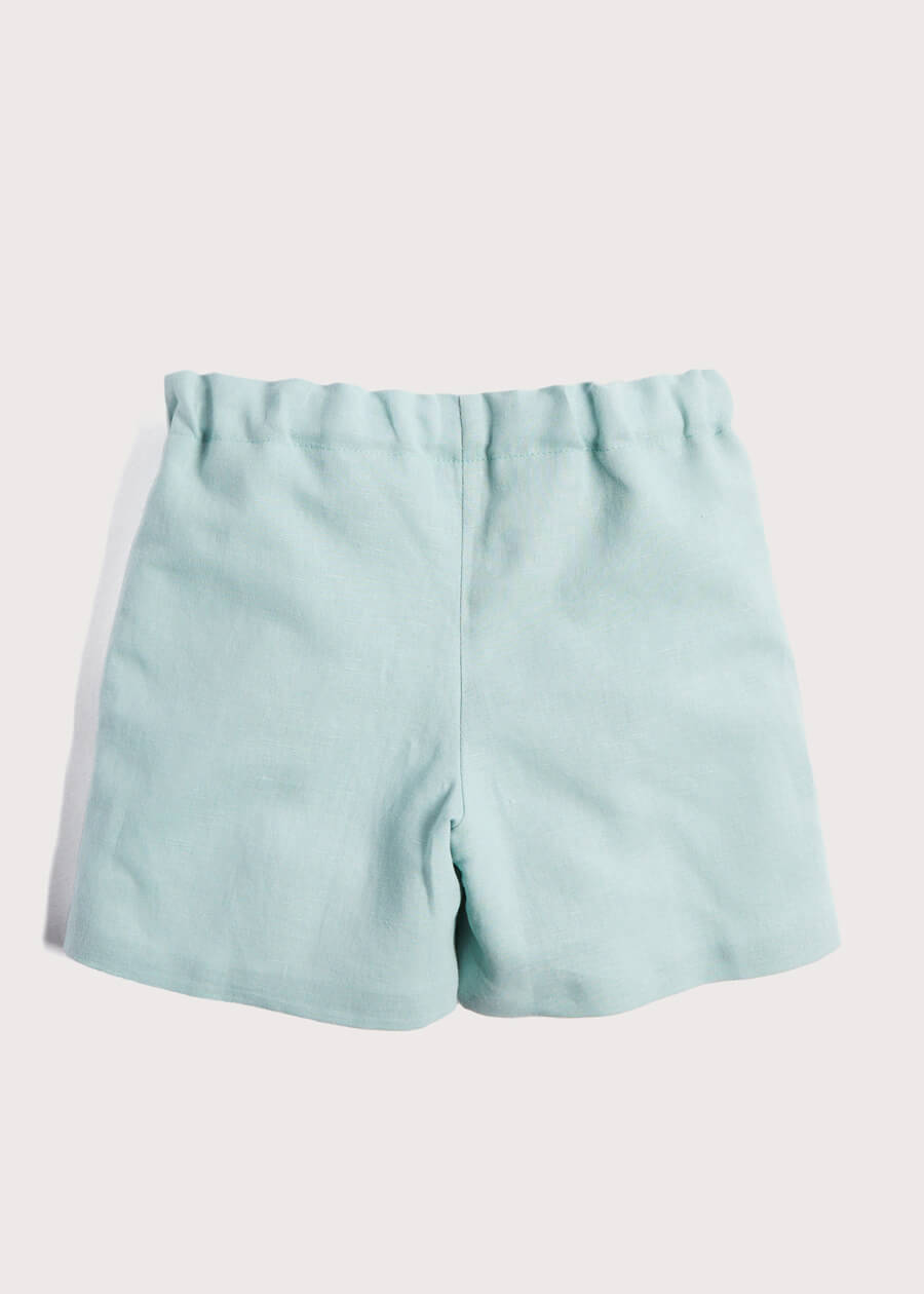 Boys Celebration Shorts Teal (4-10yrs) Shorts  from Pepa London