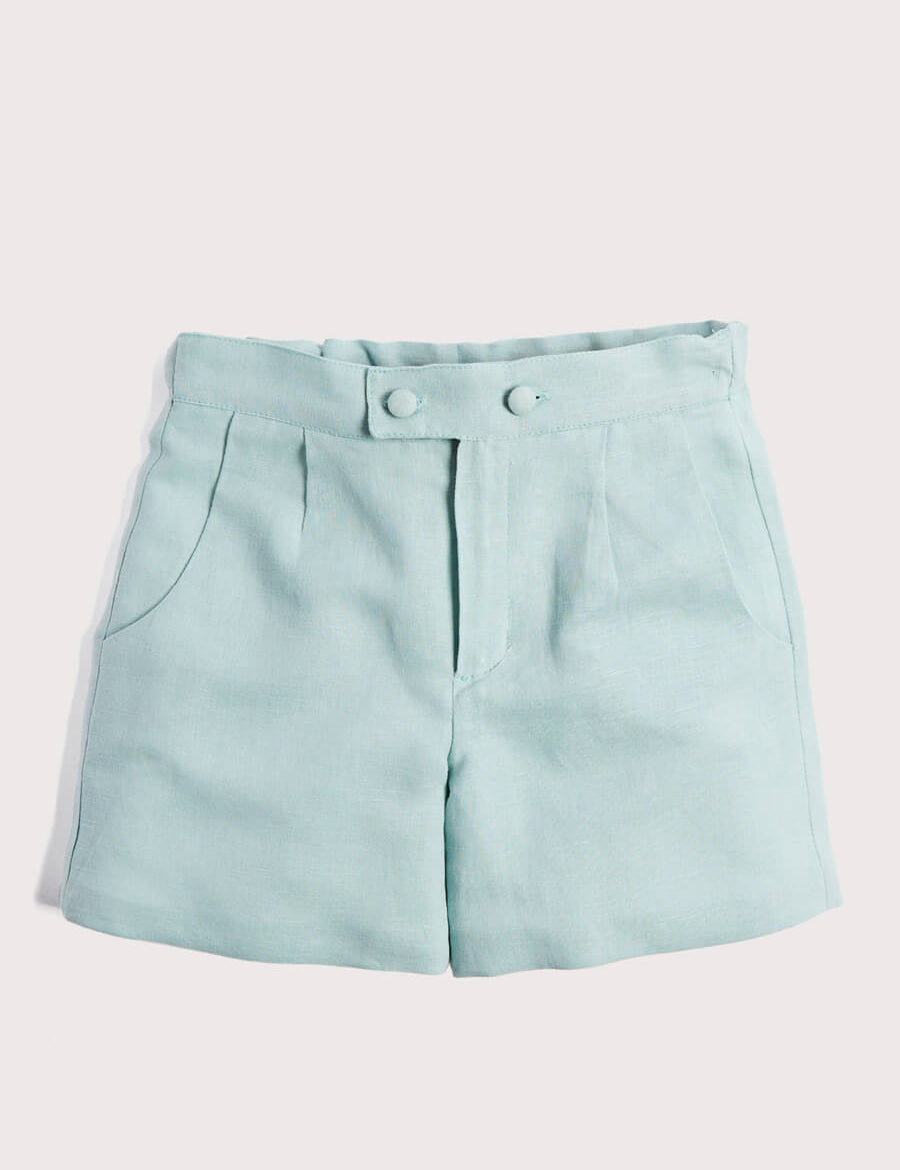 Boys Celebration Shorts Teal (4-10yrs) Shorts  from Pepa London