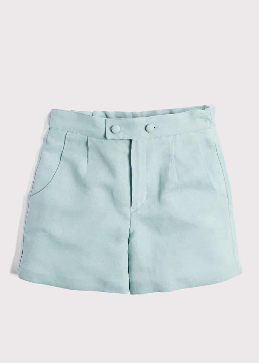 Boys Celebration Shorts Teal (4-10yrs) Shorts  from Pepa London