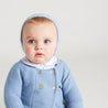 Blue Knitted Newborn Cardigan (3-12mths) Knitwear  from Pepa London