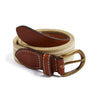 Beige and Ivory Striped Belt Belts & Braces  from Pepa London