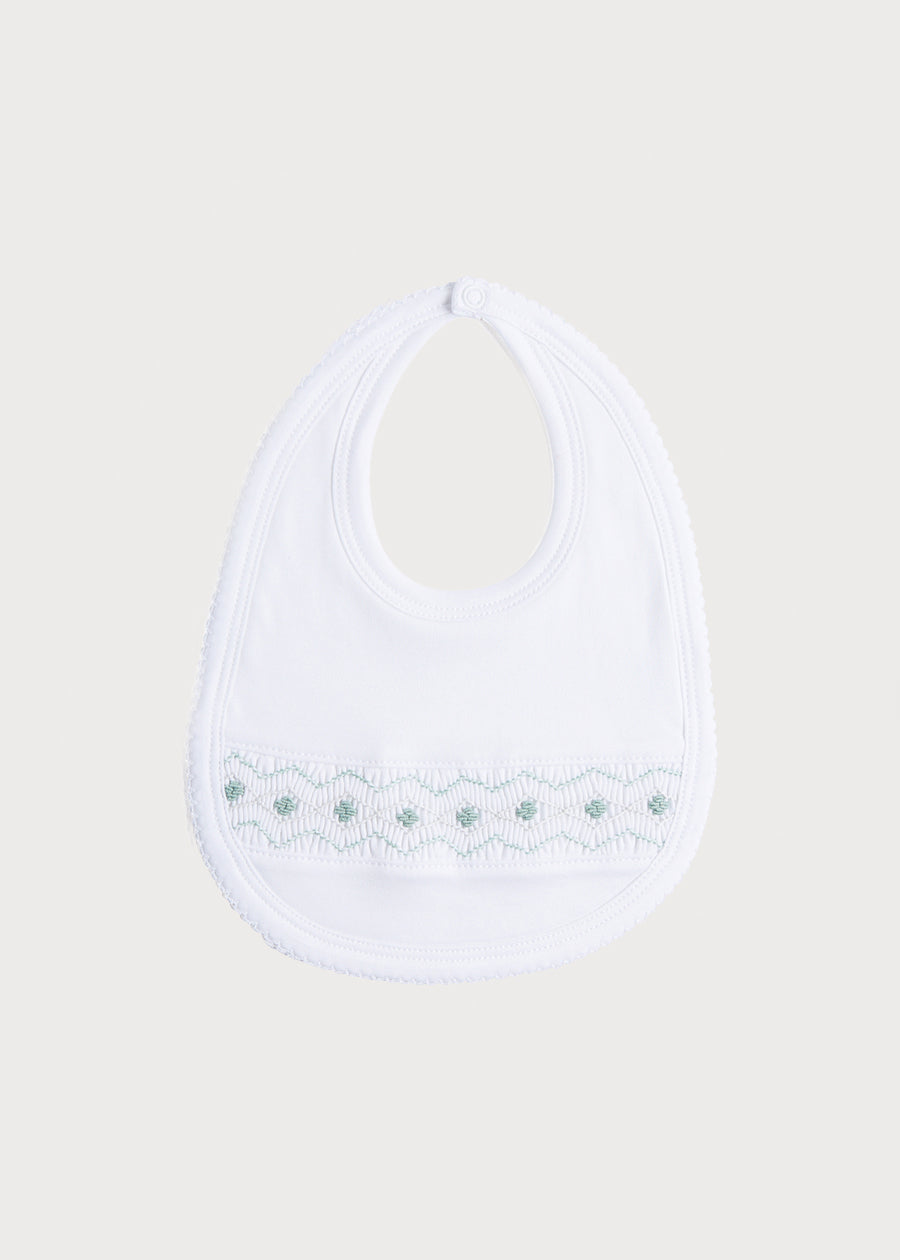 Green Hand Smocked Bib Accessories  from Pepa London