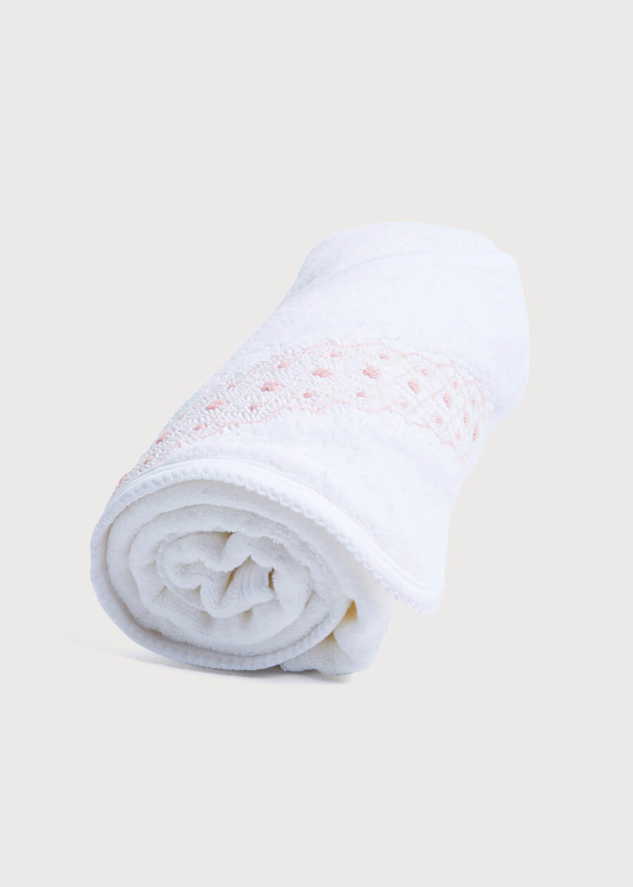 Pink Hand Smocked Towel Accessories  from Pepa London