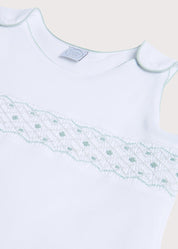 Green Hand Smocked Sleeping Bag (3-18mths) Accessories  from Pepa London