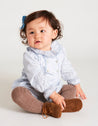 Blue Floral Blouse Overlay With Bodysuit (3mths-2yrs) Blouses  from Pepa London