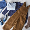 Classic Corduroy Dungarees in Brown (18mths-3yrs) Dungarees  from Pepa London