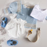 Newborn Dot Print Bloomer in Light Blue (0-12mths) Bloomers  from Pepa London