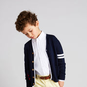Beige and Ivory Striped Belt Belts & Braces  from Pepa London