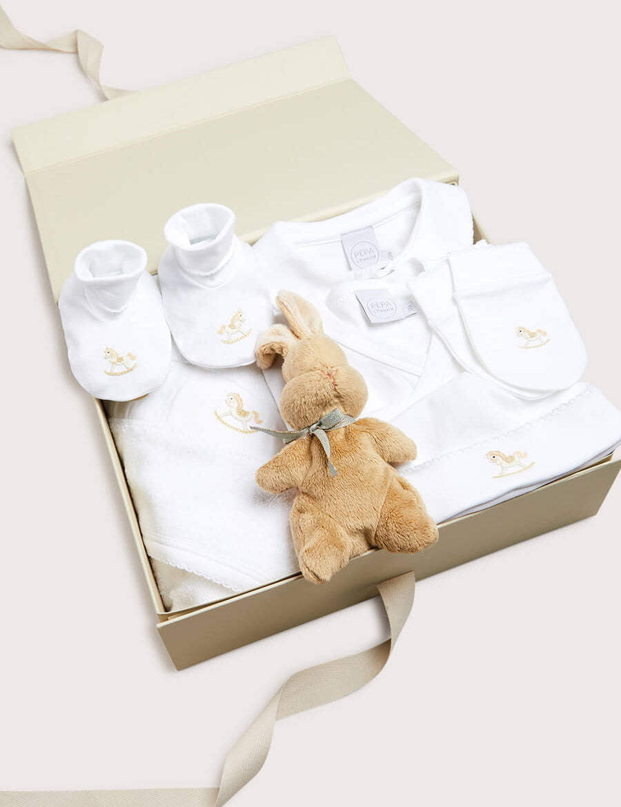 Rocking Horse Gift Box in Beige Look  from Pepa London