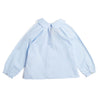 Peter Pan Collar Long Sleeve Blouse in Blue (4-10yrs) Blouses  from Pepa London