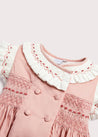 Traditional Handsmocked Dress in Rose Pink (12mths-10yrs) Dresses  from Pepa London