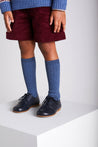 Corduroy Elasticated Waist Shorts in Burgundy (18mths-3yrs) Shorts  from Pepa London