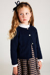 Classic Cardigan in Navy (12mths-10yrs) Knitwear  from Pepa London