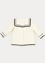 Mariner Collar Pocket Detail Jacket In Cream (4-10yrs) COATS  from Pepa London