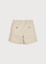 Pocket Detail Shorts With Turn-Ups in Beige (4-10yrs) Shorts  from Pepa London