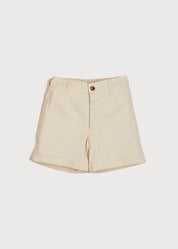 Pocket Detail Shorts With Turn-Ups in Beige (4-10yrs) Shorts  from Pepa London
