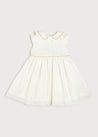 Layered Ruffle Shoulder Dress in Ivory (2-10yrs) Dresses  from Pepa London