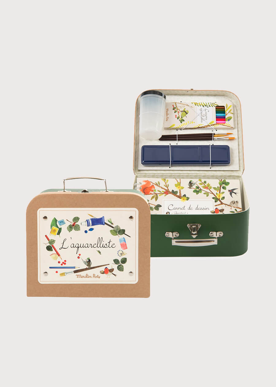 Watercolour Artists Kit In Mini Suitcase Toys  from Pepa London