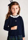 Classic Cardigan in Navy (12mths-10yrs) Knitwear  from Pepa London