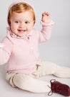 Floral Collar Long Sleeve Bodysuit in Pink (0mths-2yrs) Tops & Bodysuits  from Pepa London