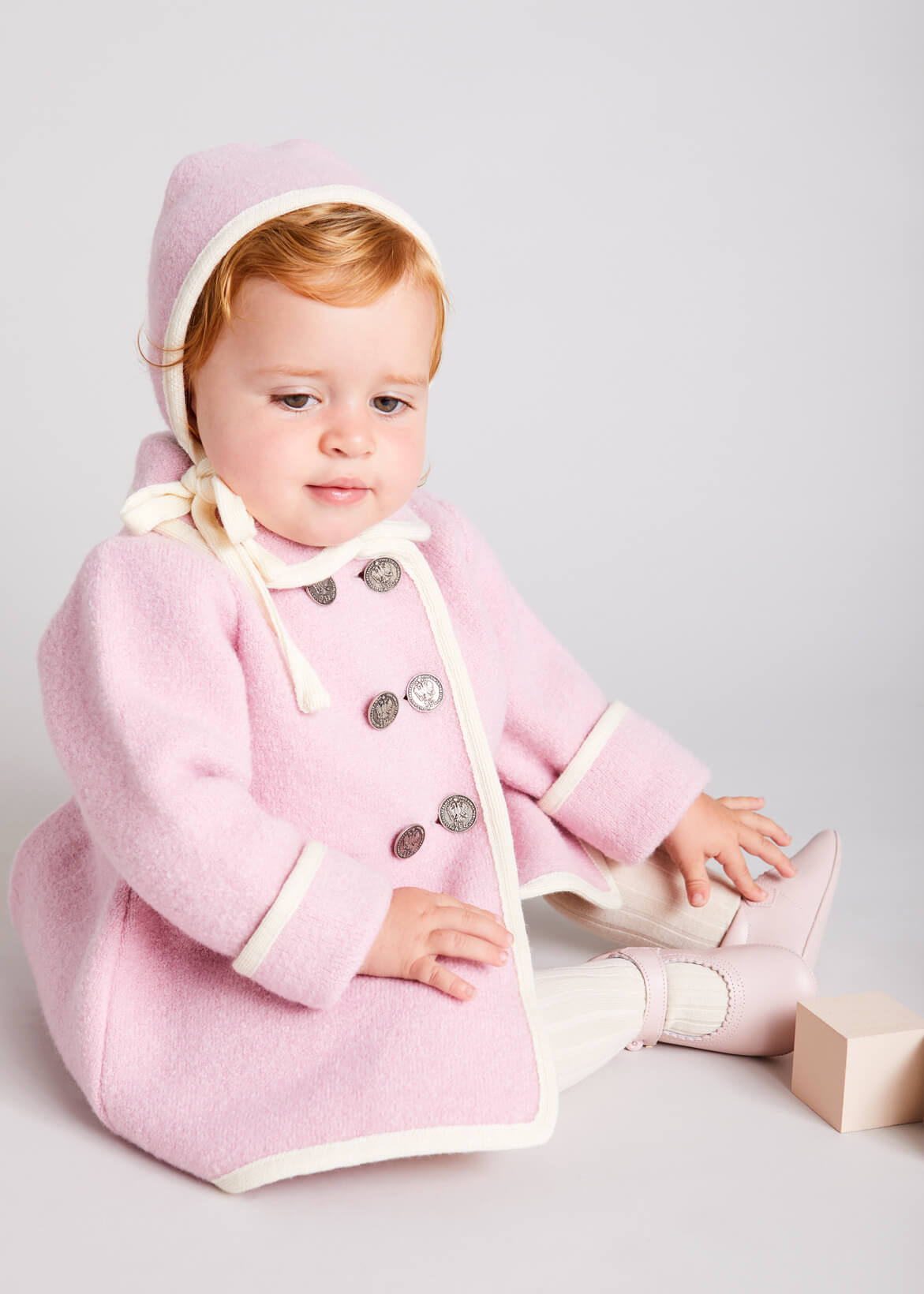 Plain high socks - Cream (0mths-10yrs) Socks from Pepa London
