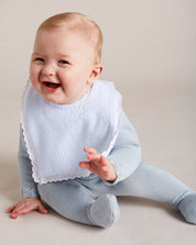 Delicate Blue Cotton Multipack Bibs Accessories  from Pepa London