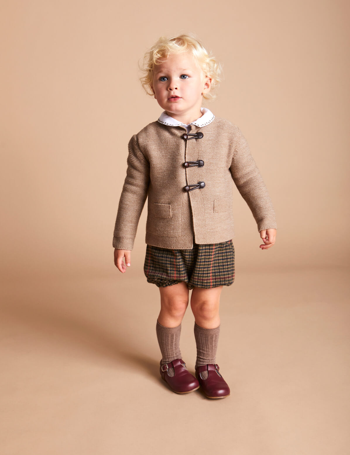 Tweed Bloomers With Braces in Brown (9mths-2yrs) Bloomers  from Pepa London