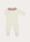 Fair Isle Knitted 2 Piece Set In Grey (3-9mths) KNITTED SETS  from Pepa London