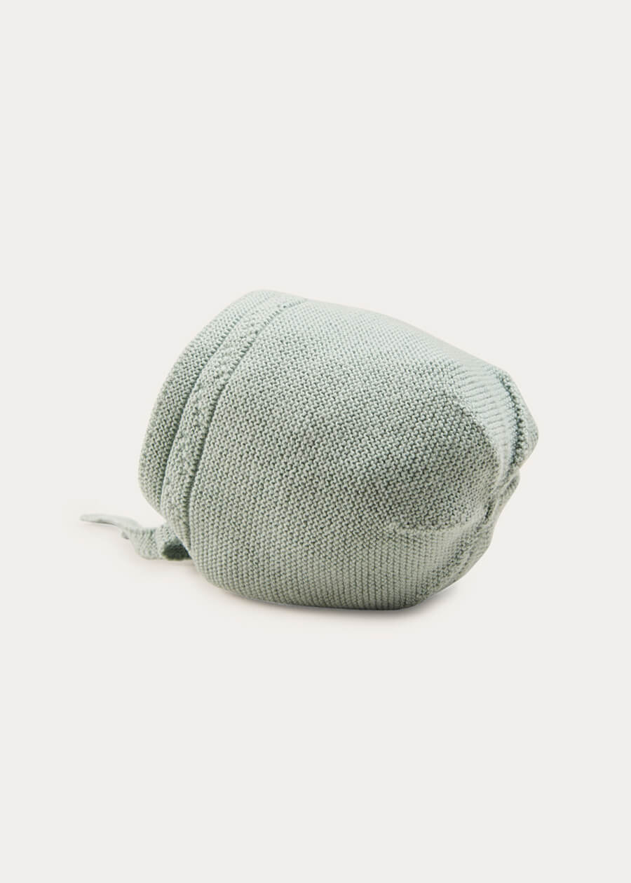 Openwork Bonnet In Green (S-L) KNITTED ACCESSORIES  from Pepa London