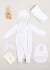 Newborn Hand Smocked Gift Set in Blue Look  from Pepa London
