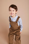 Classic Corduroy Dungarees in Brown (18mths-3yrs) Dungarees  from Pepa London