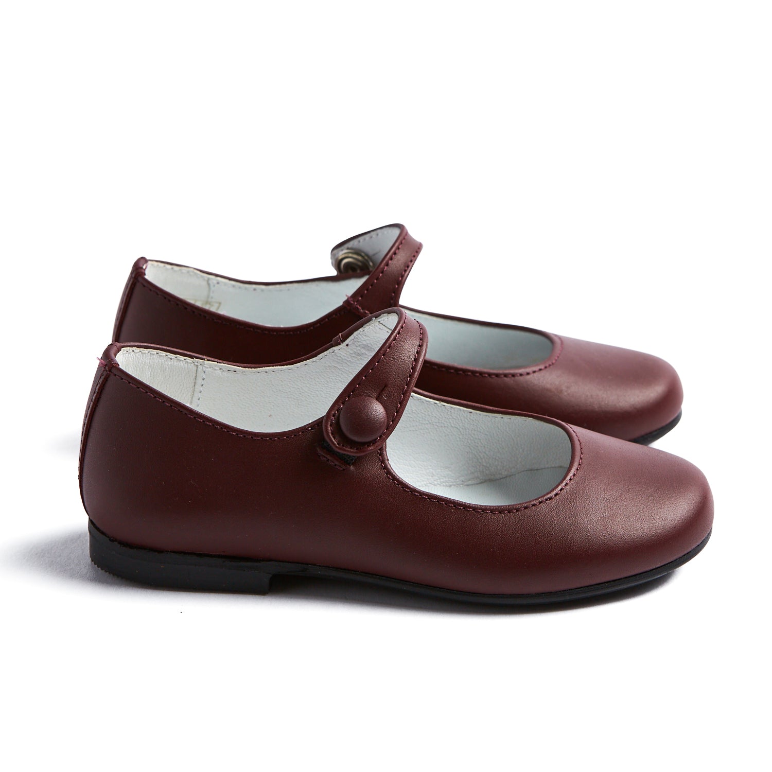 Girls Burgundy Leather Mary Jane Shoes SHOES from Pepa London