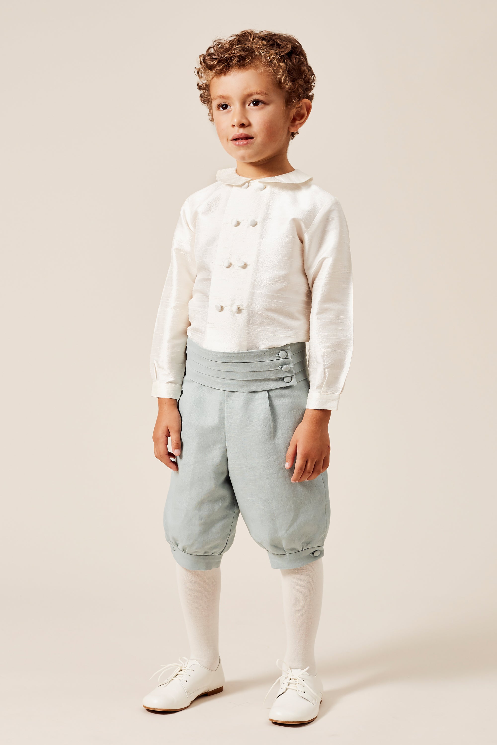 Teal Linen Covered Buttons Buttons  from Pepa London