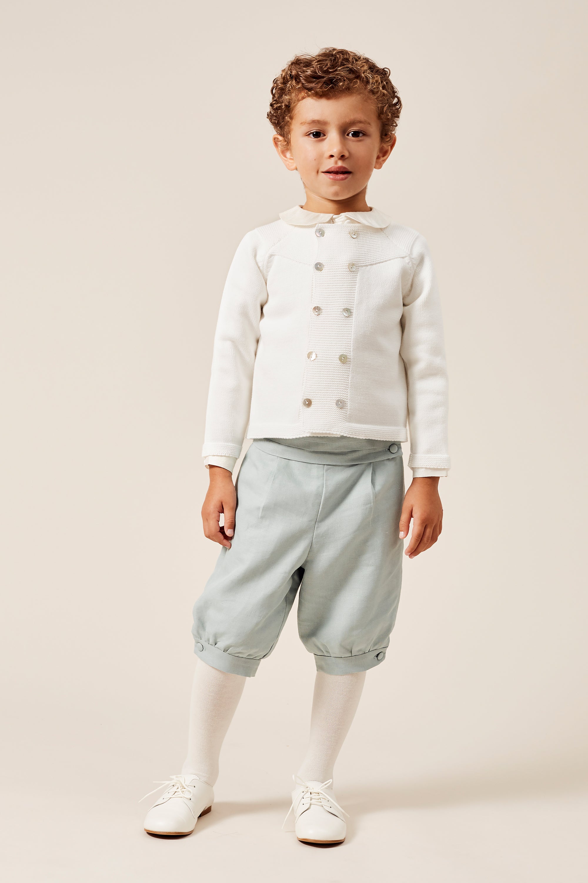 Teal Linen Covered Buttons Buttons  from Pepa London