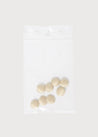 Beige Silk Covered Buttons Buttons  from Pepa London