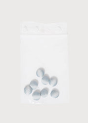 Blue silk covered buttons Buttons  from Pepa London