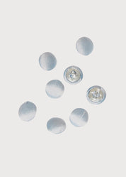 Blue silk covered buttons Buttons  from Pepa London
