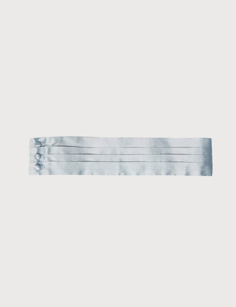 Blue Silk Pageboy Cummerbund Belts  from Pepa London