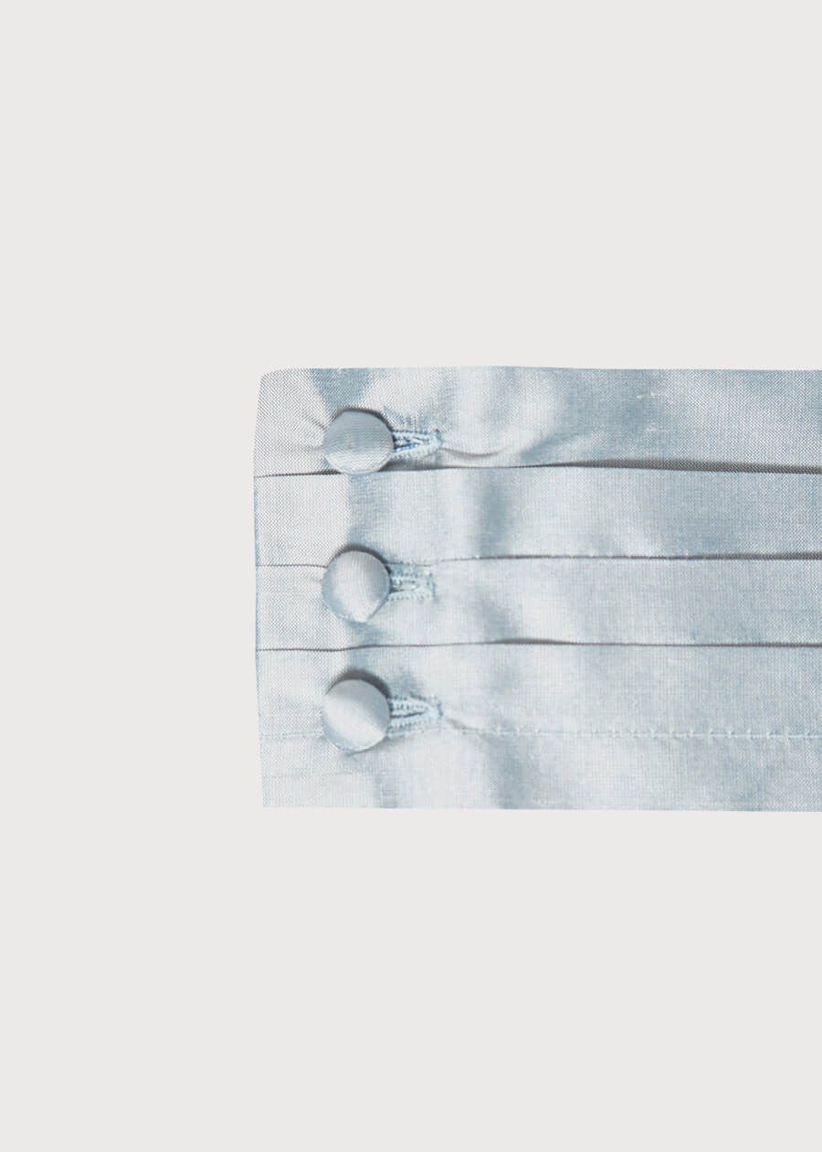 Blue Silk Pageboy Cummerbund Belts  from Pepa London