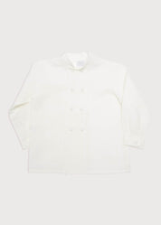 Boy's white double-breasted Mandarin collar shirt (12mths-10yrs) Shirts  from Pepa London